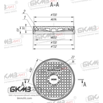 Люк чугунный сверхтяжелый СТ (Е600)-4-65